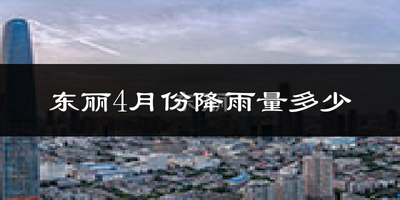 东丽4月份降雨量多少?东丽四月下雨多吗?