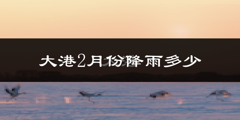 大港2月份降雨多少?
