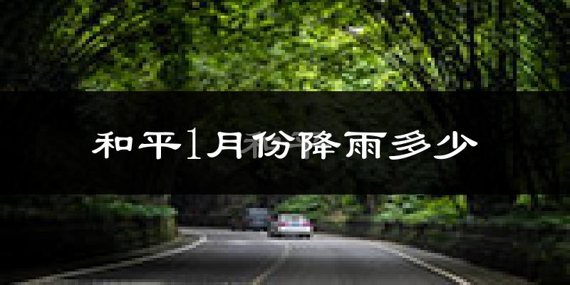 和平1月份降雨多少?